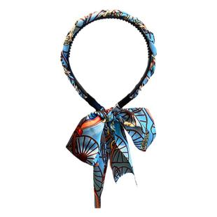 复古气质编发发箍女2024新款高端飘带发带绑发头箍一体系发卡头饰