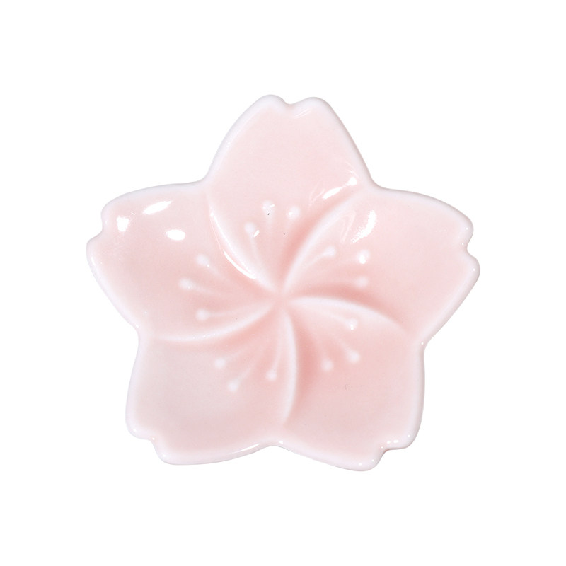 miyama日本樱花筷架陶瓷粉色