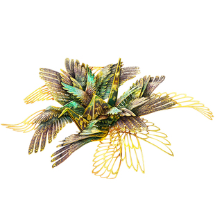 拼酷千愿鹤12星座金属拼图立体3D模型拼装玩具手工生日礼物男女生