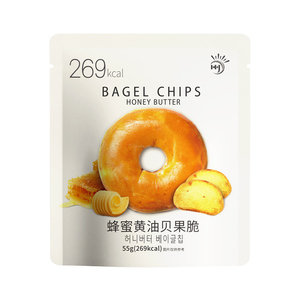 JIUR九日贝果脆蜂蜜黄油杂粮果仁抹茶红豆面包干解馋小吃休闲零食
