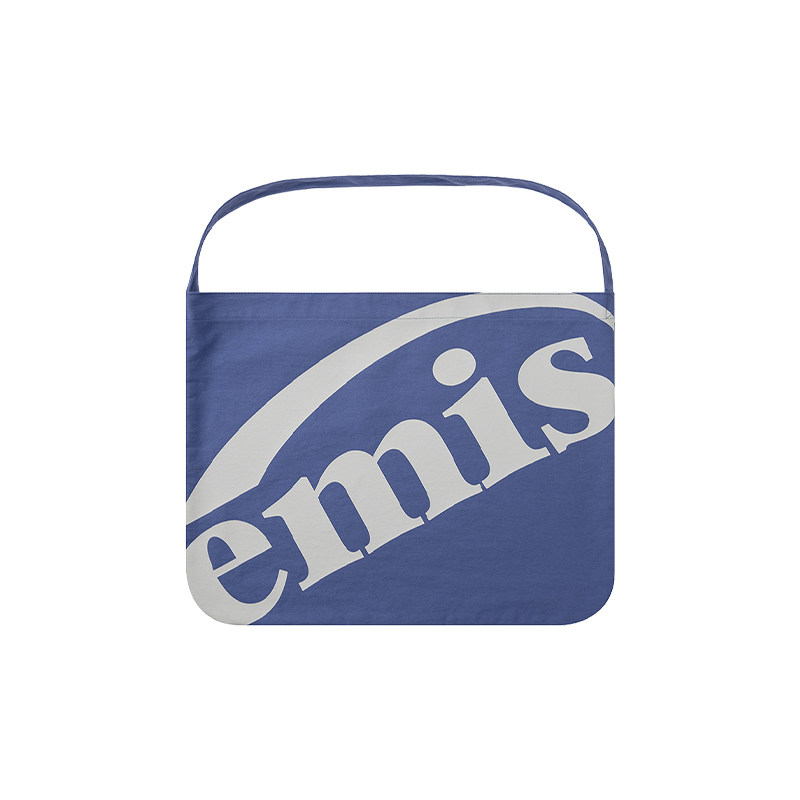 emis大容量帆布包蓝色手提包