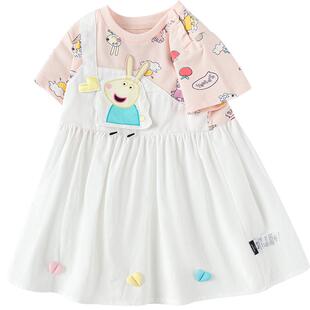 【小猪佩奇联名】巴拉巴拉女童连衣裙宝宝裙子款夏装小童萌趣