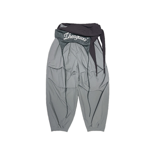 SUN90 美式废土辣妹baggy风穿搭休闲工装裤宽松街舞阔腿降落伞裤