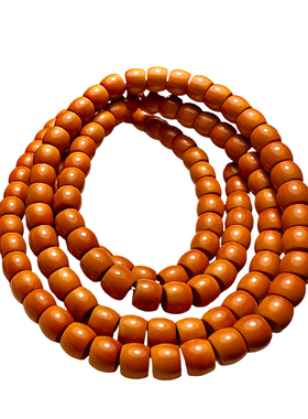 108颗橄榄核直切老型桶珠