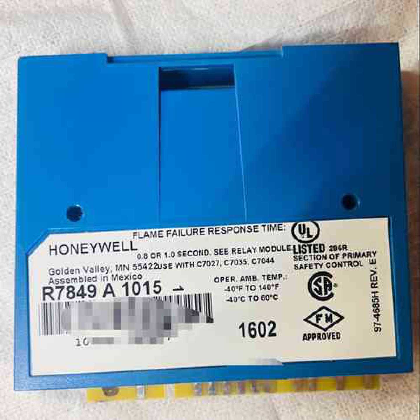 议价Honeywell R7849A1015火焰放大器，原装，全