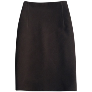 韩版毛呢裙半身裙女2025秋冬新款高腰纯色弹力中裙包臀裙一步裙子