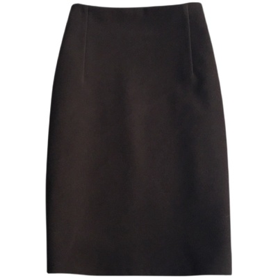 韩版秋冬新款纯色弹力一步毛呢裙