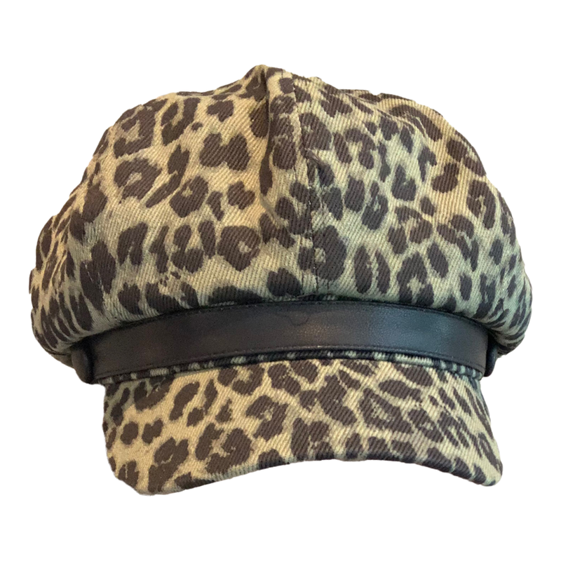 豹纹八角帽子女宽檐显脸小韩版复古画家帽百搭春秋季新款报童帽潮