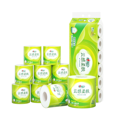 心相印柔肤卷纸立体压花4层