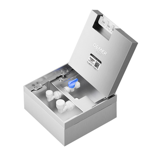 德梅尔不锈钢地插座纯平净水器地插茶室客厅2分进水管3分排水接头