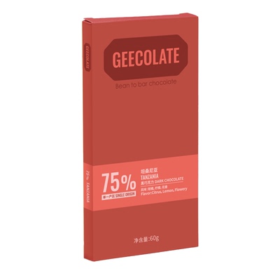 GEECOLATE坦桑尼亚75%醇黑巧克力