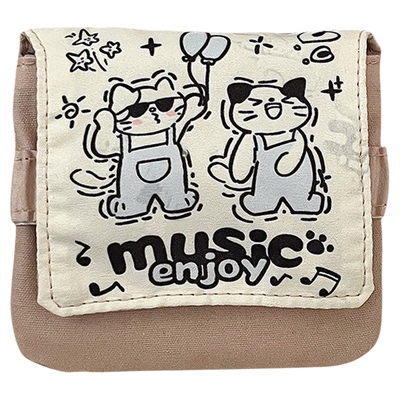 卡通大容量卫生巾收纳包姨妈巾包便携随身卫生棉月事防潮收纳小包