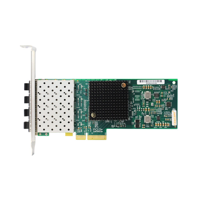 全新CEACENT CC8350-F4/AN8350-F4 i350-F4 intel芯片四口千兆服务器网卡  SFP光