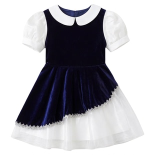 六一儿童合唱演出服女童连衣裙小学生朗诵比赛合唱团礼服表演服装