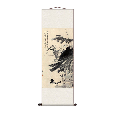 明代唐寅仕女图花鸟画文徵明荷花名家字画茶楼酒店装饰画丝绸字画