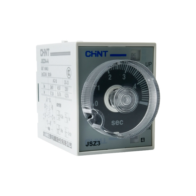 正泰时间继电器JSZ3A-A B C D G AC220V 380V DC24V通电延时60S秒