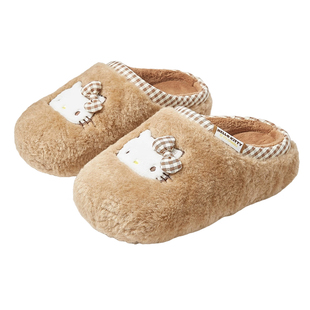 HelloKitty棉拖鞋女款2025新款室内家居防滑保暖KT猫毛绒拖鞋冬天