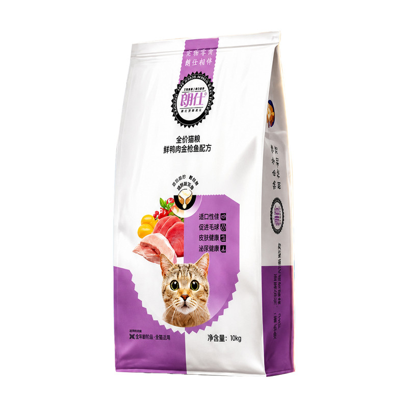 朗仕全价鸭肉金枪鱼鲜肉猫粮10kg