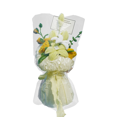 送女友手捧花束手工成品