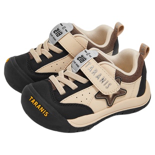 泰兰尼斯218学步鞋秋冬新款加绒童鞋防踢宝宝鞋男女童软底户外鞋