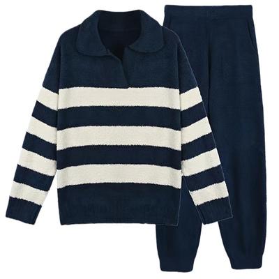 2025新款睡衣女款时尚半边绒