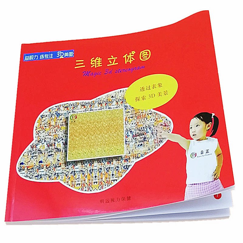 3D立体图训练画卡检测益智款玩具