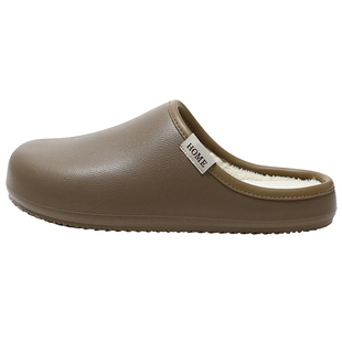 eva软壳防水棉拖鞋女款冬季室内家居防滑静音加绒保暖毛棉拖鞋女