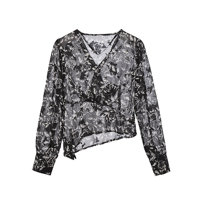 VIEA.ING薇迎商场同款黑色衬衫