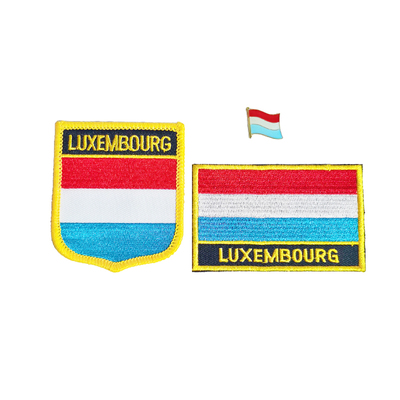 luxembourg卢森堡国旗布贴