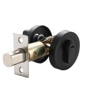 闭锁呆锁通道锁防盗圆形锁具加长平头锁无把手单舌锁隐形门锁暗锁