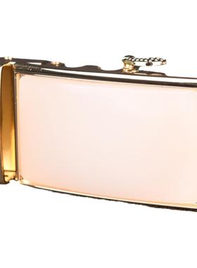 和田白玉平安无事牌皮带扣头