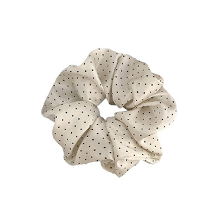 真丝的细碎波点~洋气肠圈舒适发圈头饰大发绳女气质头绳复古韩国