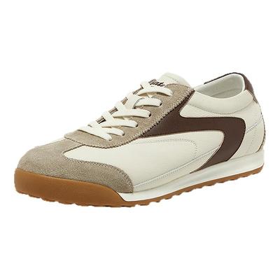 Bata休闲鞋男2025秋商场新款通勤牛皮潮流复古德训运动鞋12941CM5