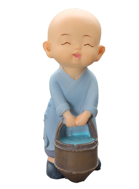 禅意小和尚摆件佛系装饰品礼物