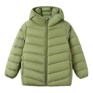 巴拉巴拉儿童排骨羽绒服男童轻薄款连帽外套大童上衣冬装新款童装