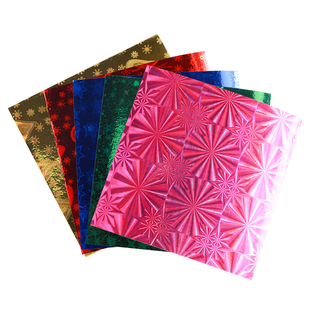 折纸20X20厘米镭射纸闪光纸儿童手工纸美劳彩纸千纸鹤纸小5X5厘米