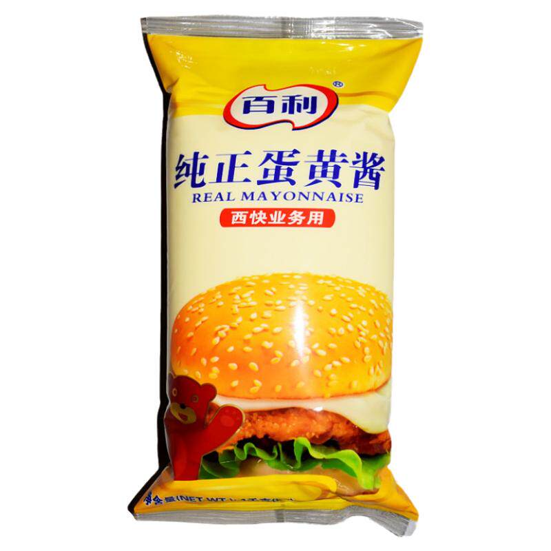 百利纯正蛋黄酱1kg袋装