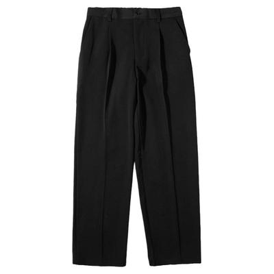 夏季潮牌个性纯色薄款西裤垂感