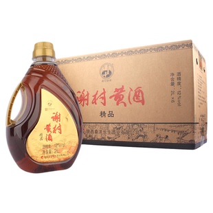 谢村桥黄酒陕西汉中洋县谢村黄酒精品2L桶装6桶整箱12度传统半甜