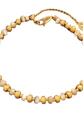 金色串珠手串轻奢小众精致高级感