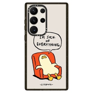 颓废鸭手机壳磁吸magsafe亚克力防摔保护套适用于三星Galaxy S25ultra/S25/S24/S23ultra可爱个性高级