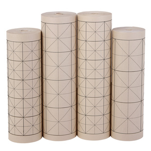 仿古米字格长卷纸半生熟加厚9cm毛笔字书法练习100m楷书篆隶学生入门初学者作品初创复古带格书画纸日课纸