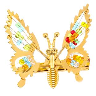 儿童会动的蝴蝶发夹女童宝宝可爱发卡发饰侧边夹碎发刘海夹子头饰