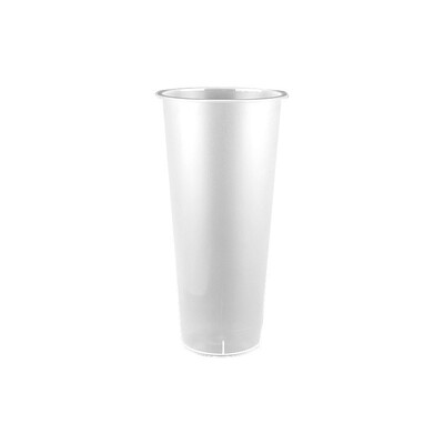 80口径加厚PP磨砂一次性奶茶杯