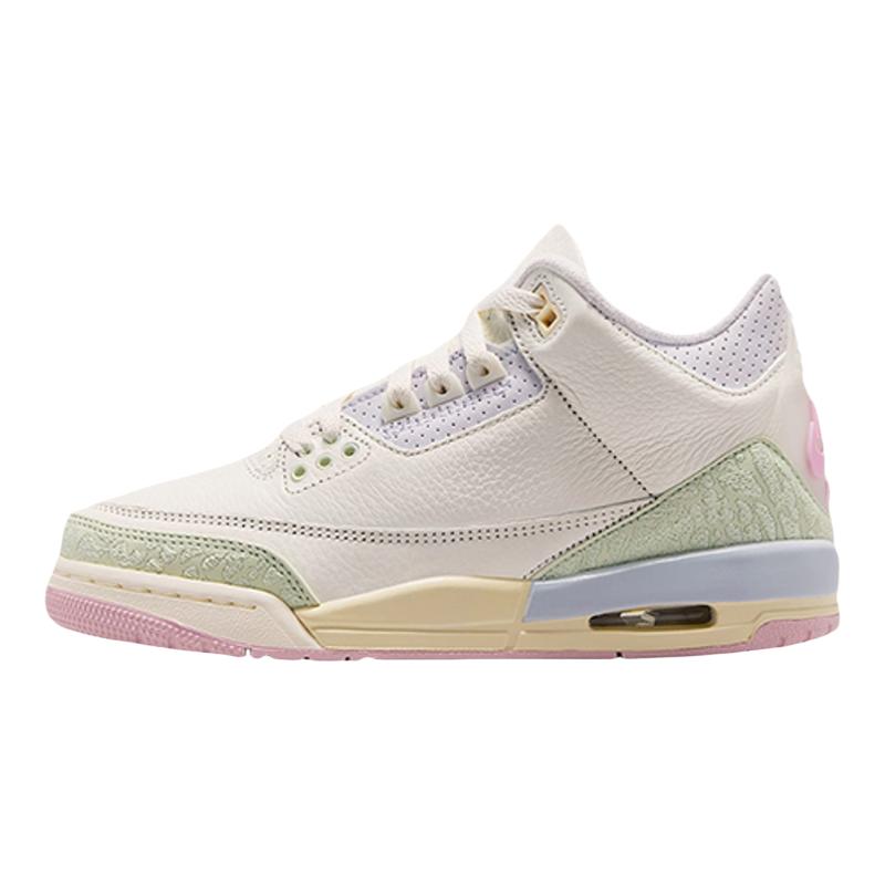 【自营】Nike耐克童Air Jordan 3 AJ3马卡龙低帮篮球鞋IF4758-100