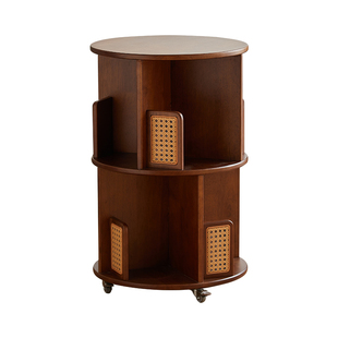 零食书包移动实木落地置物架桌下夹缝小推车收纳架床边小型分层架