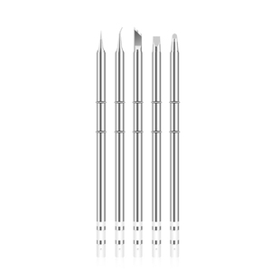 T12烙铁头发热芯弯尖刀马蹄K咀T12焊台恒温电烙铁咀焊头氧化焊锡