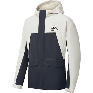 鸿星尔克外套男冬季男士运动登山服软壳加绒防泼水防风衣夹克上衣