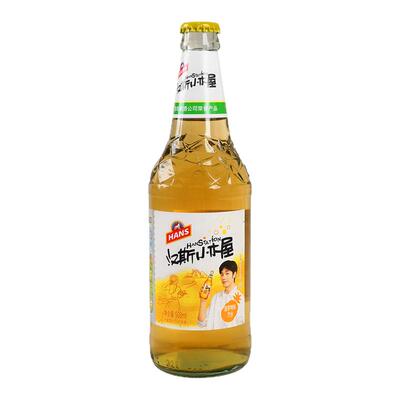 陕西特产汉斯小木屋果啤菠萝味508ml*9瓶装饮料果味啤酒碳酸饮料