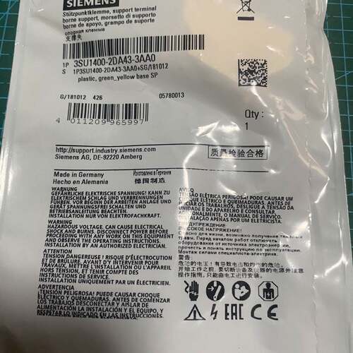 〔议价-可维修〕全新原装正品 西门子 3SU1400-2DA43-3AA0